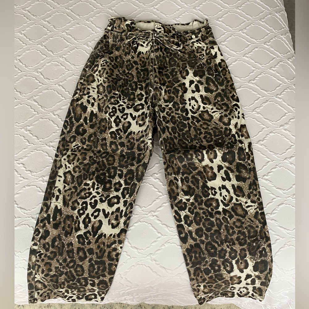Kittenish - Cheetah High Waisted Denim Jeans